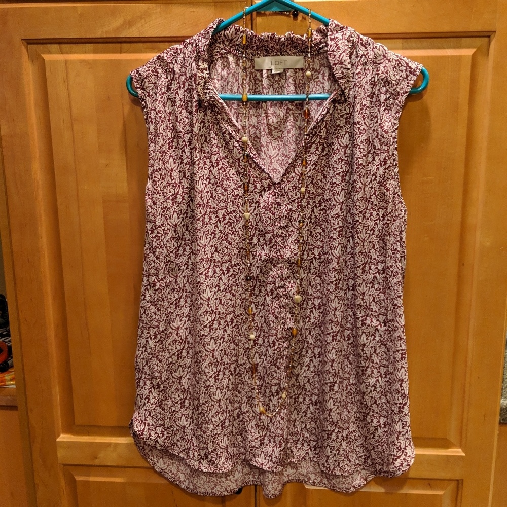 Loft sleeveless blouse